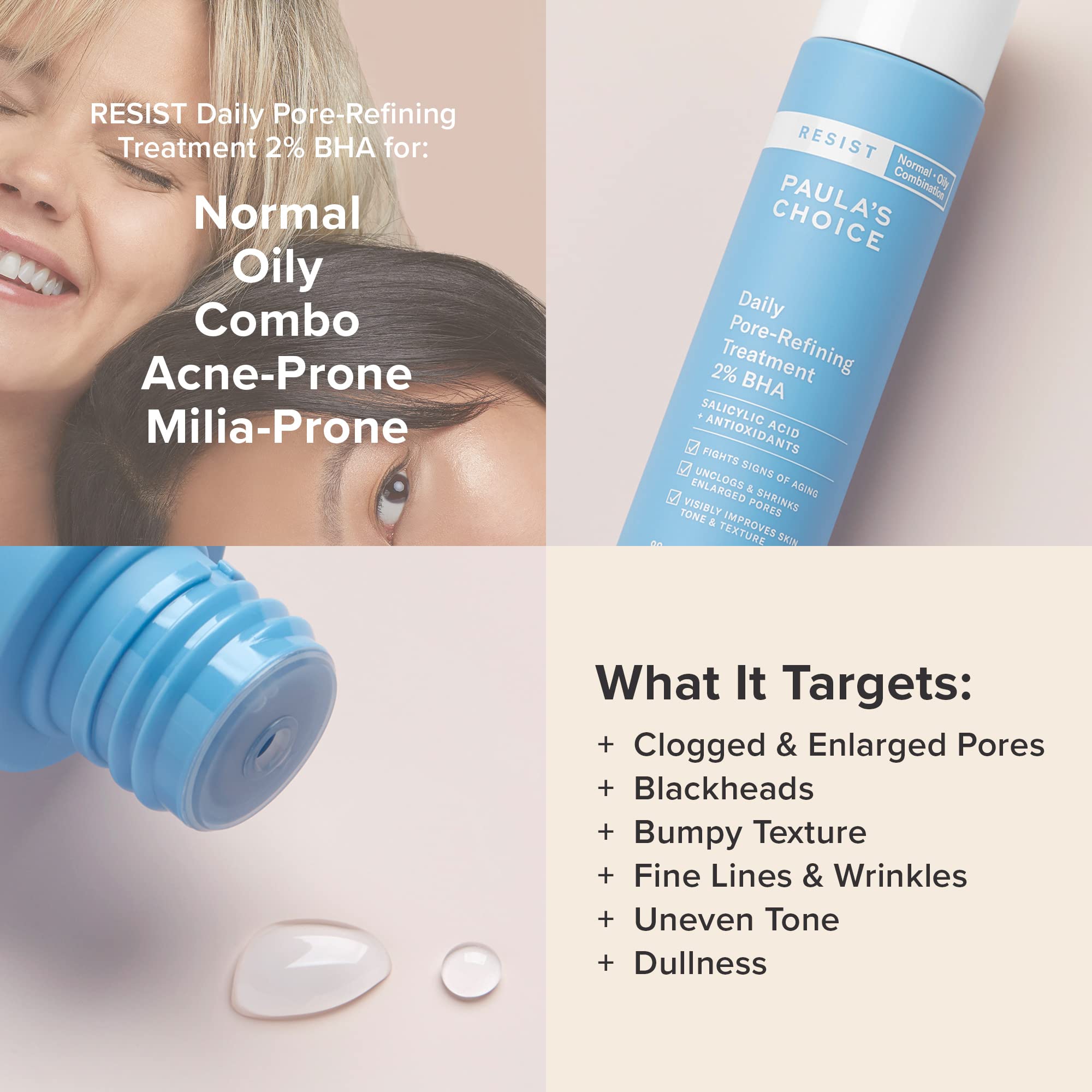Paula's Choice Resist Daily Pore-Refining Treatment with 2% BHA Exfoliant for Large Pores and Combination Skin - 3 oz